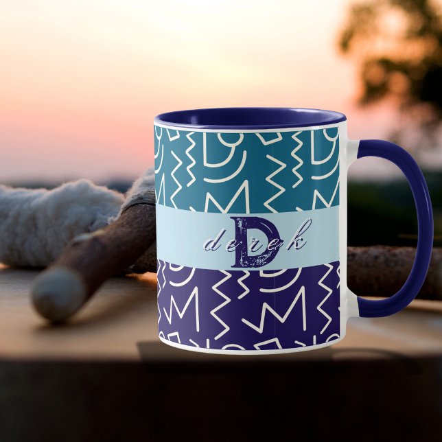 Taza Impresión étnica tribal en negrita personalizada (Subido por el creador)