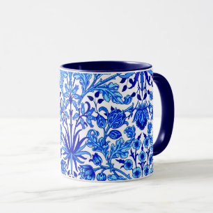 Taza Impresión hipoacínica William Morris, azul cobal