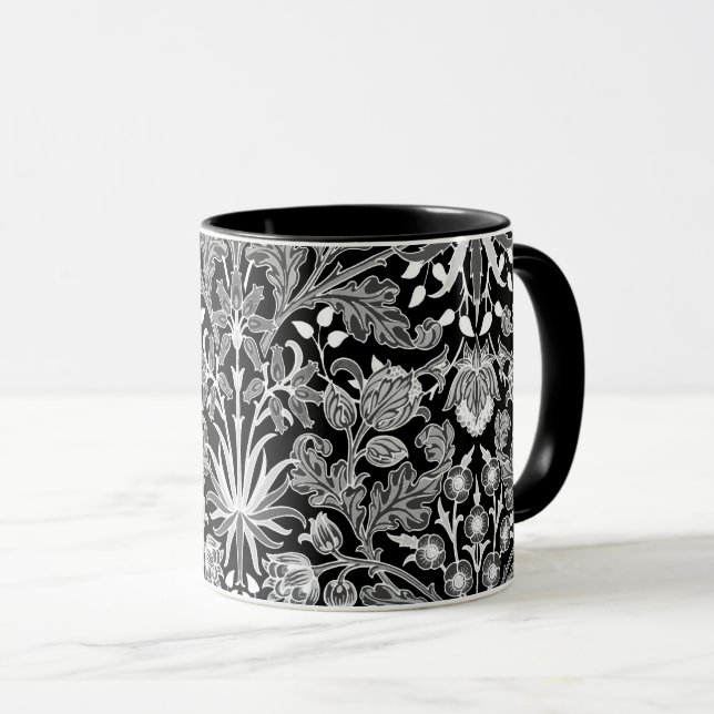 Taza Impresión hipoacínica William Morris, blanco y neg (Anverso derecho)