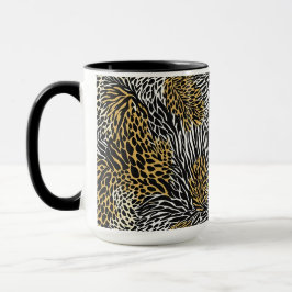 Taza Impresión mixta de tigre de leopardo de cebra
