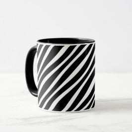 TAZA IMPRESIÓN NEGRITA DE LA CADENA DE ZEBRA DE FAUX