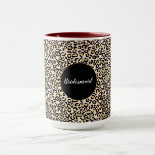Taza Impresión rosa Rubor Gold Leopard