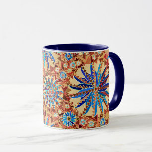 Taza Impresión tribal de manala, acampada de Tan y Deni