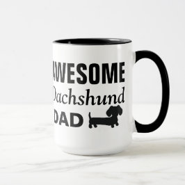 Taza Impresionante café de Dachshund Dad Mug
