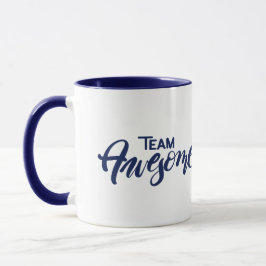 Taza impresionante del equipo - azul