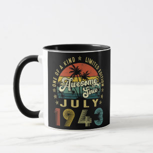 Taza Impresionante desde julio de 1943 79º cumpleaños p