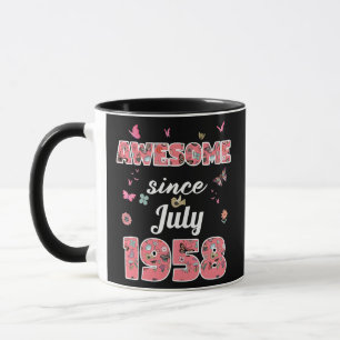 Taza Impresionante desde julio de 1958 flores julio de
