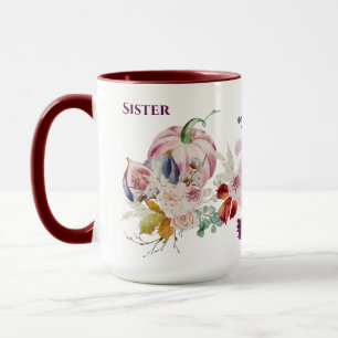 Taza Impresionante HERMANA Mug - Flores de calabazas de