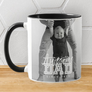 Taza Impresionante papá desde 20XX simple foto moderna