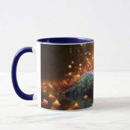 Taza Impresionante Personalizado Monograma Peacock Mug