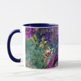 Taza Impresionante Personalizado Monograma Peacock Mug