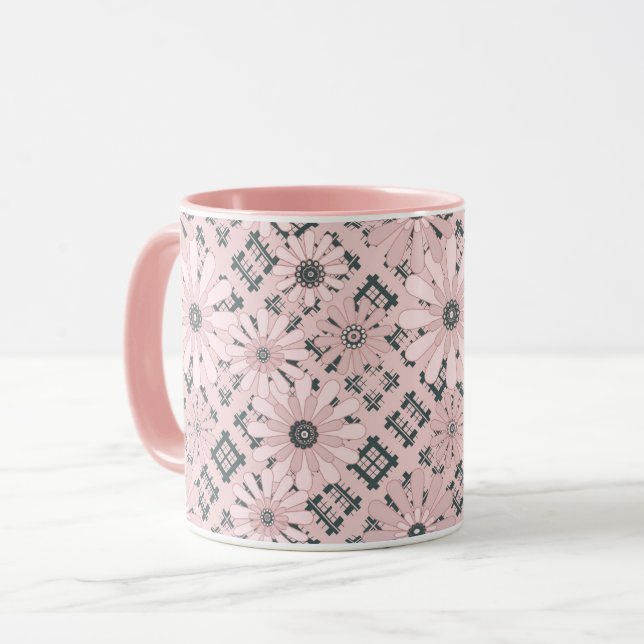 Taza Impresionante pi floral de chicharrón moderno y ab (Anverso izquierdo)