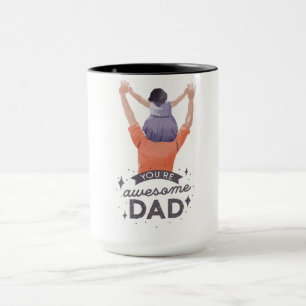Taza Impresionante tazón de café de papá - regalo perfe