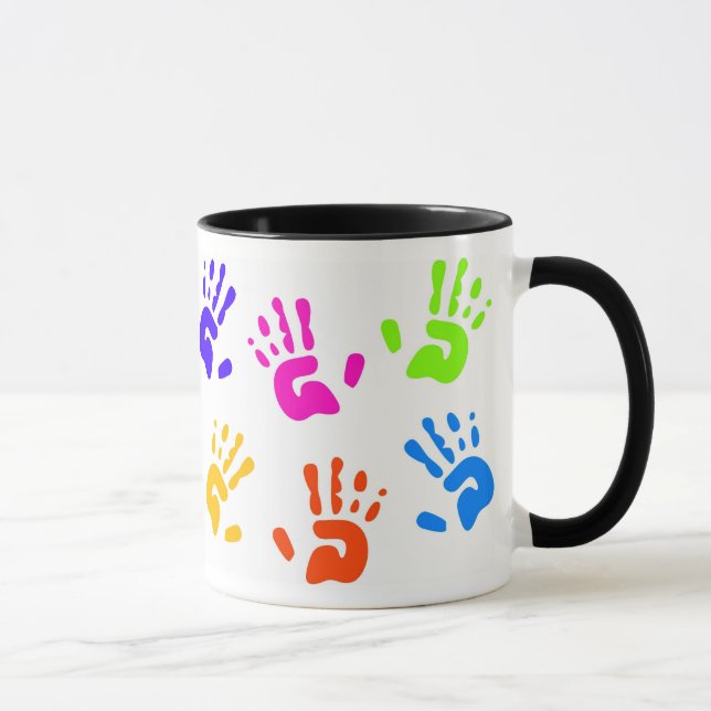 Taza Impresiones de la mano (Derecha)