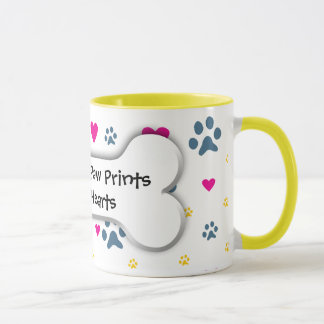 Taza Impresiones de la pata de la licencia de los