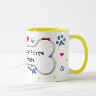 Taza Impresiones de la pata de la licencia de los