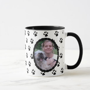 Taza Impresiones de la pintura en blanco y negro Fotogr