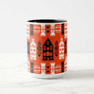 Taza Imprimir arte folclórico holandés en los Países Ba
