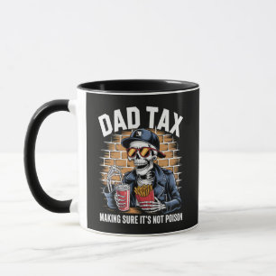 Taza Impuesto de papá asegurándose de que no sea esquel