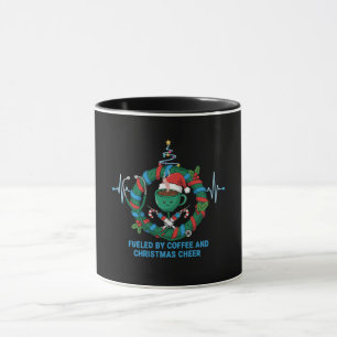 Taza Impulsada por Café y Alegría Navideña Enfermera Di