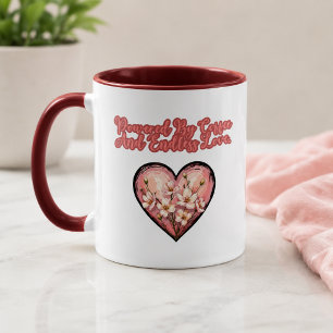 Taza Impulsado por café y amor infinito Vida de mamá