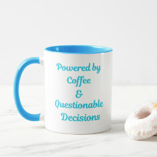 Taza Impulsado por Café y Decisiones Dudosas – Divertid