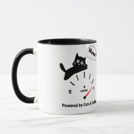 Taza Impulsado por Gatos y Café