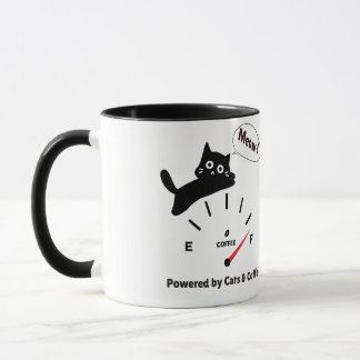 Taza Impulsado por Gatos y Café
