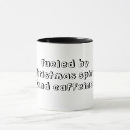 Taza Impulsados Por Caffeine Funny Quote Navidades