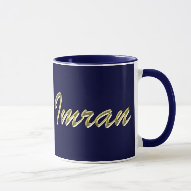 Taza IMRAN Nombre de la marca Regalo Beber Mug (Derecha)