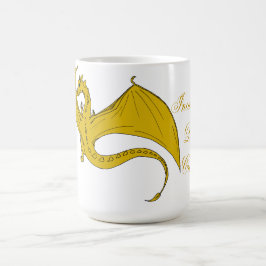 Taza incandescente de las creaciones del dragón -