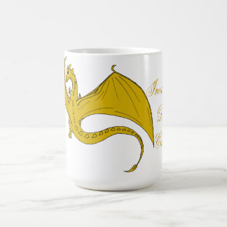 Taza incandescente de las creaciones del dragón -