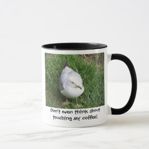 Taza Incluso no piense en el tacto de mi café