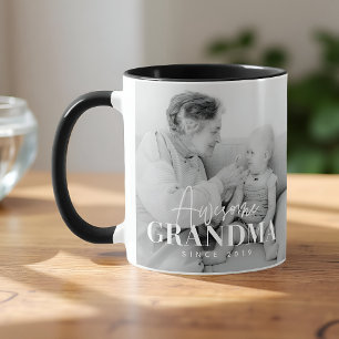Taza Increíble abuela desde 20XX simple foto elegante