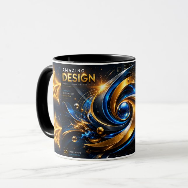 Taza Increíble Combinación de Arte Abstracto de Estalli (Anverso izquierdo)