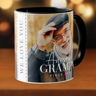 Taza Increíble Grampa desde 20XX Sencilla Foto Elegante