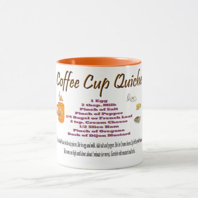 Taza Increíble receta de quiche Fab Graciosa Mug (Centro)
