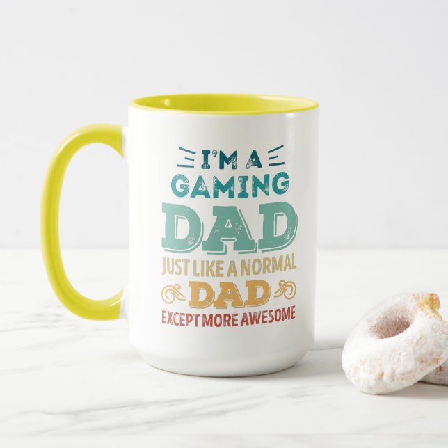 Taza Increíble regalo divertido del Día del Padre de lo (Con donut)