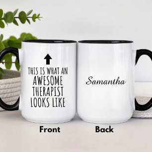 Taza Increíble Terapeuta Se Ve Como Esto Divertido 