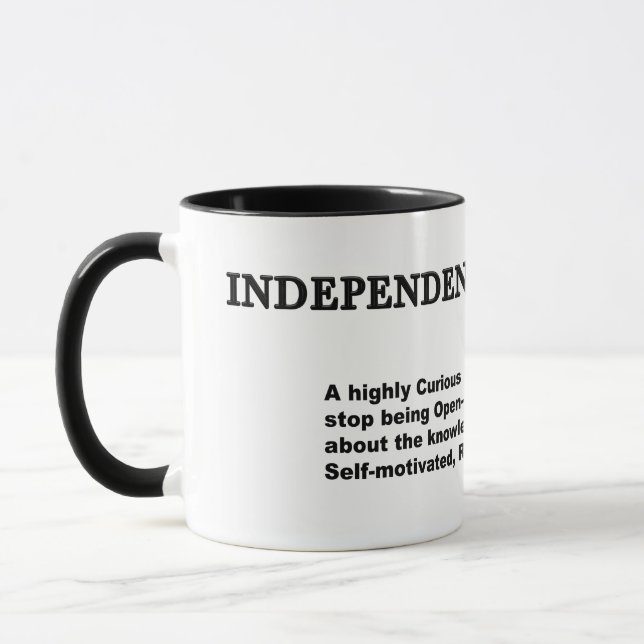 Taza Independent researcher (Izquierda)