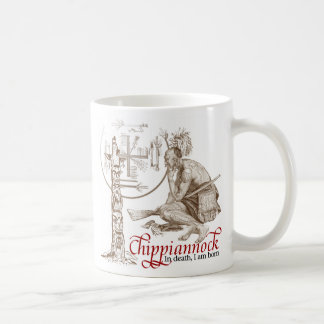 Taza india del nativo americano en muerte nazco