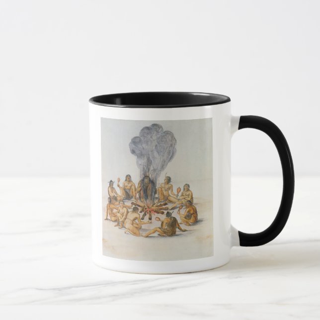 Taza Indios alrededor de un fuego (Derecha)