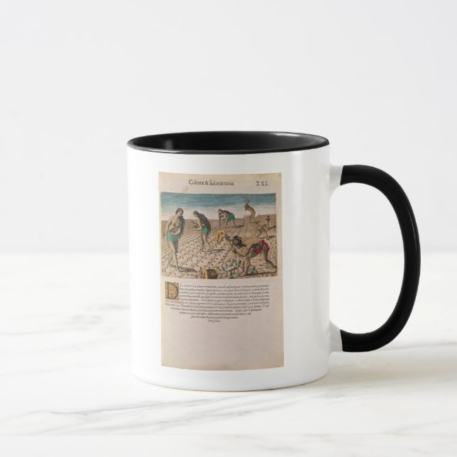 Taza Indios de la Florida que plantan el maíz (Derecha)