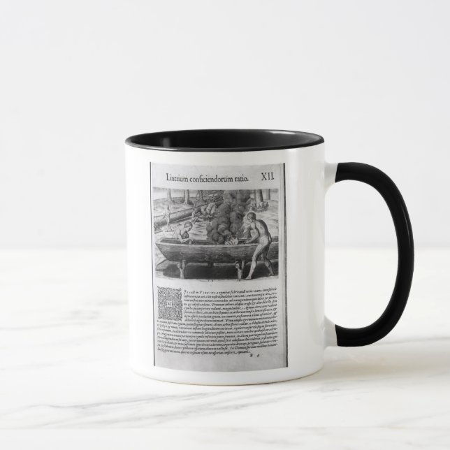 Taza Indios de Virginia que hacen los barcos del (Derecha)