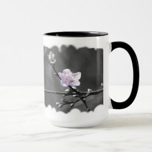 Taza Indirecta de la flor de cerezo rosada
