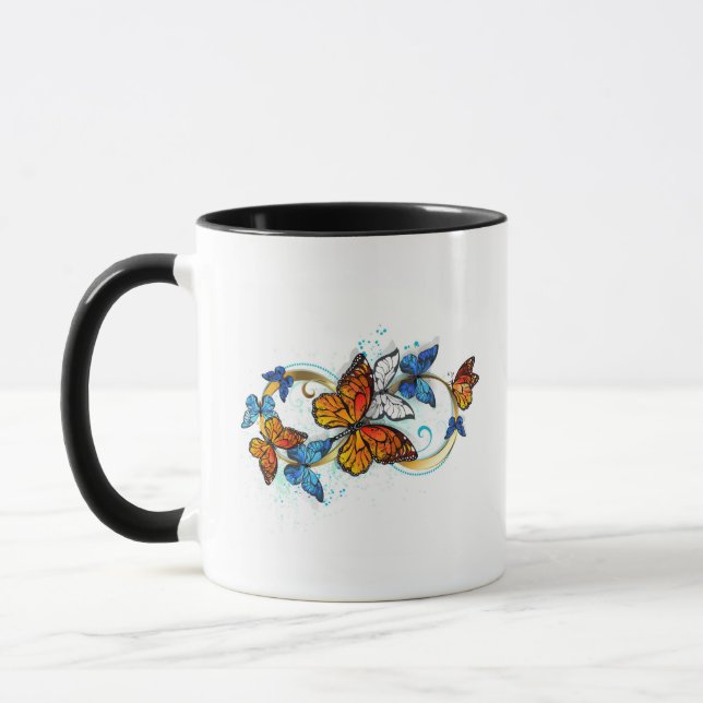 Taza Infinidad de Mariposas Monarca (Izquierda)