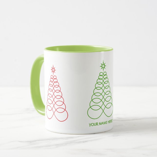 Taza Infinite Love Christmas Tree - Personalizado (Anverso izquierdo)