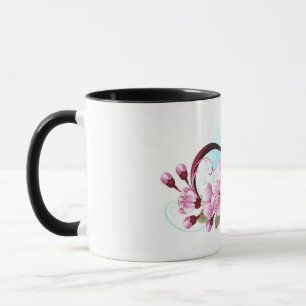 Taza Infinito con las flores de flores de Sakura Blosso