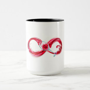 Taza Infinito con vino Rojo