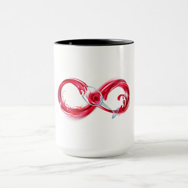 Taza Infinito con vino Rojo (Centro)